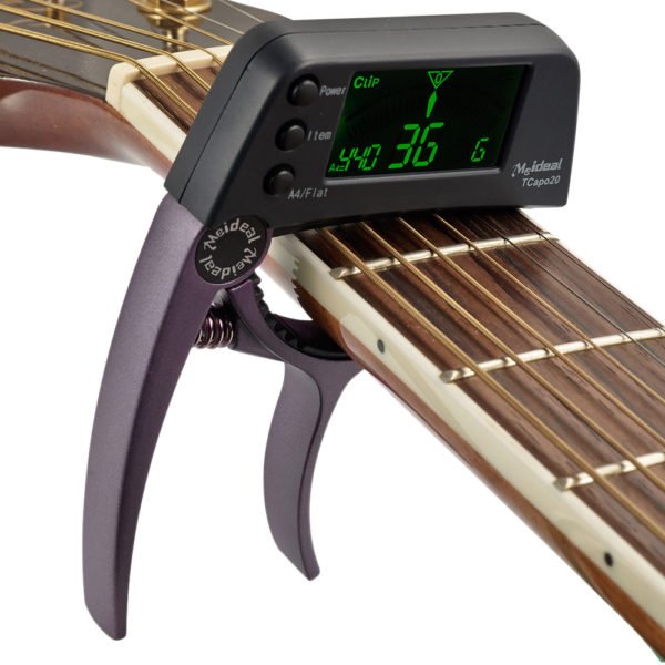 Meideal TCapo20 Guitar Capo Quick Change Key Guitar Capo Tuner for Electric Guitar Parts