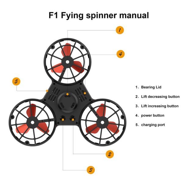 Hand Flying Spinning Top Autism Anxiety Stress Release Toy Great Funny Gift Toys For Children - Image 3