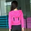 Mermaid Curve Back Hollow Out Women Running Hoodies T-Shirt Outdoor Fitness Sports Coat Loose Breathable Mesh Yoga Shirt - Image 4