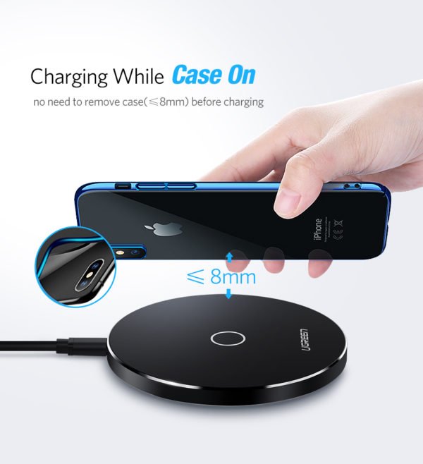 Wireless Charger for iPhone X 8 Plus 10W Wireless Charging for Samsung Galaxy S8 S9 S7 Edge Qi USB Wireless Charger Pad - Image 3