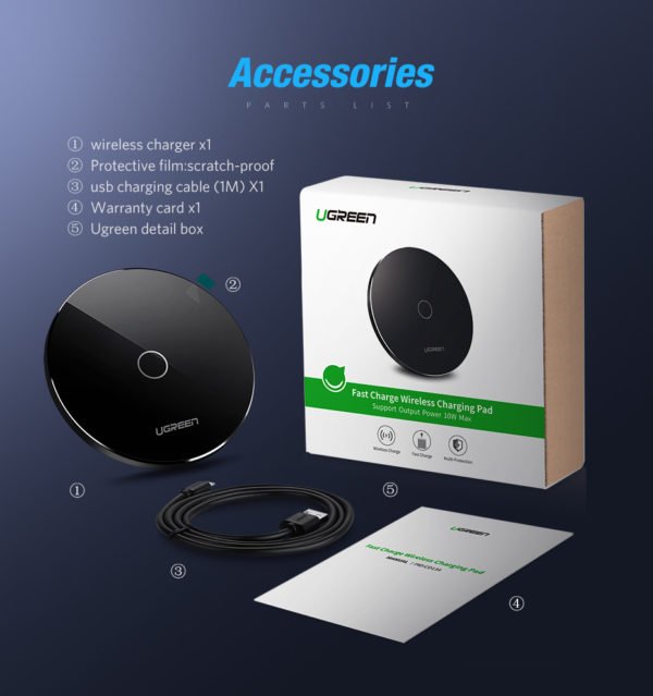 Wireless Charger for iPhone X 8 Plus 10W Wireless Charging for Samsung Galaxy S8 S9 S7 Edge Qi USB Wireless Charger Pad - Image 6